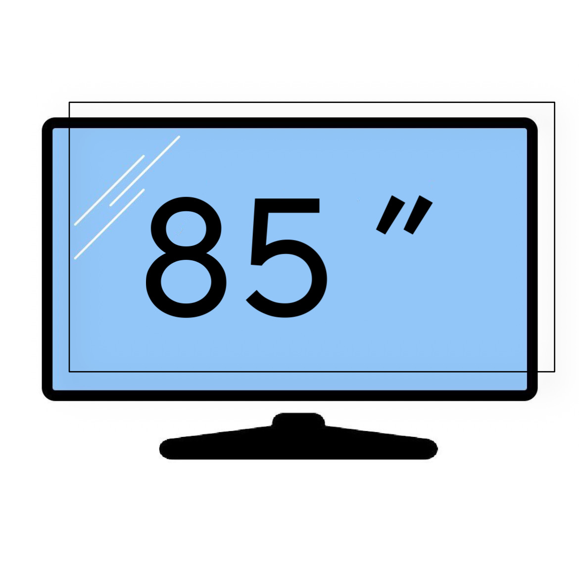 محافظ صفحه تلویزیون 85 اینچ. ابعاد (190*109) 2میل تایوانی اصل