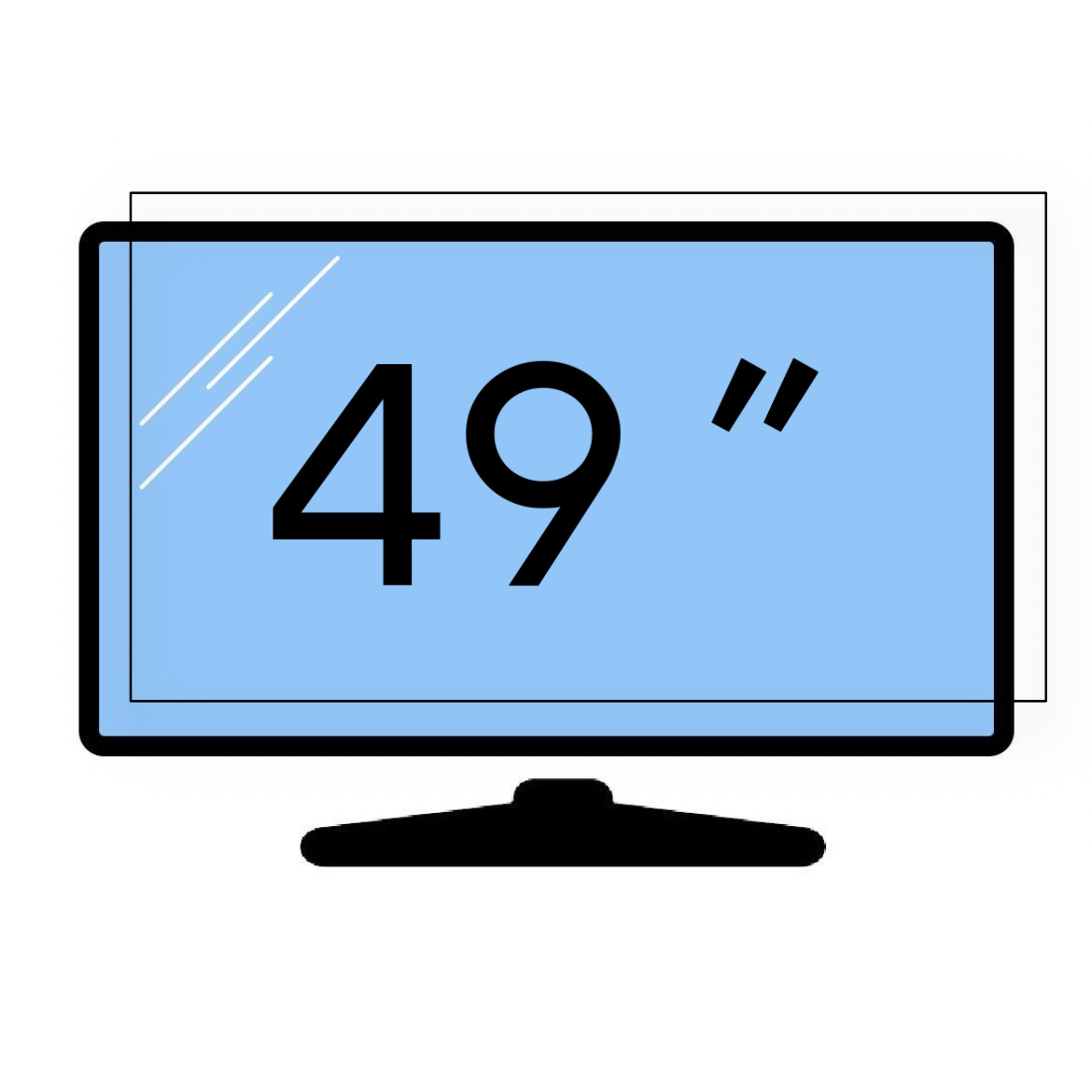 محافظ صفحه تلویزیون 49 اینچ
