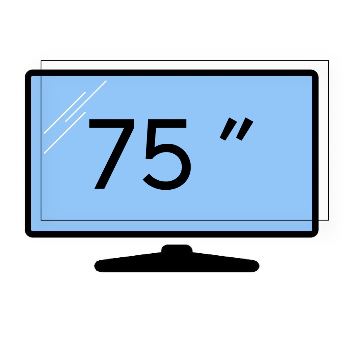 محافظ صفحه تلویزیون 75 اینچ