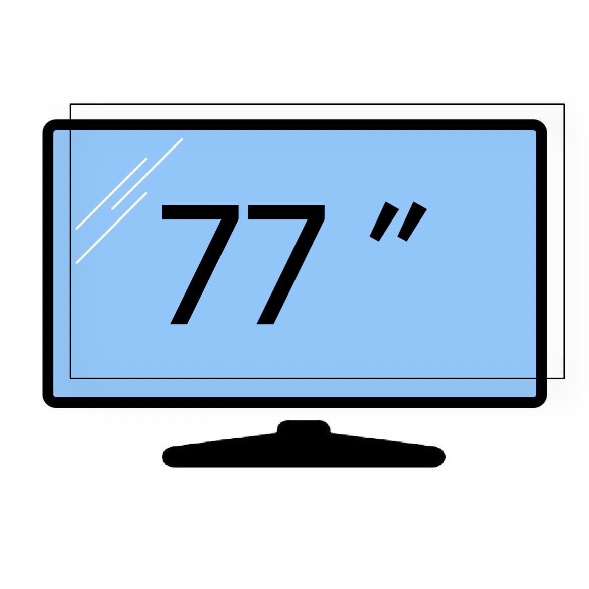 محافظ صفحه تلویزیون 77 اینچ