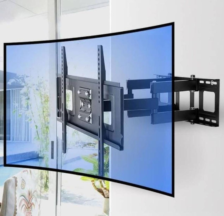 پایه دیواری متحرک و دو بازو